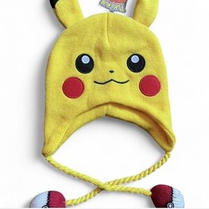 Pokemon Pikachu Yellow Earflap Hat